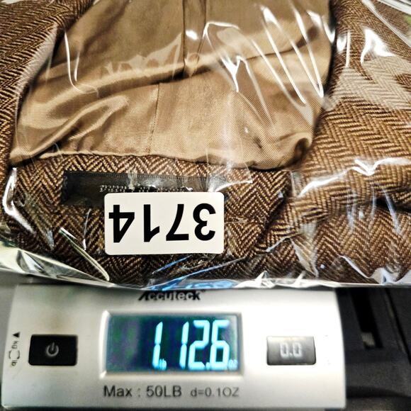 Chaps Ralph Lauren Wool Sports Coat Blazer Jacket Brown herringbone 44R 3714 - Picture 9 of 9